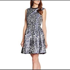 Belle Badgley Mischka Tayla leopard dress size 8